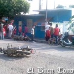 chocan motociclistas en paso del macho