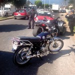 motocicleta choque