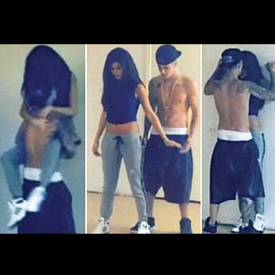 justin selena baile