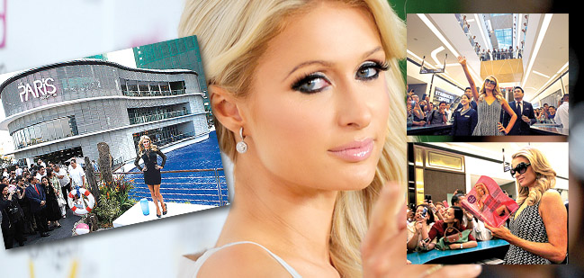 paris hilton inaugura