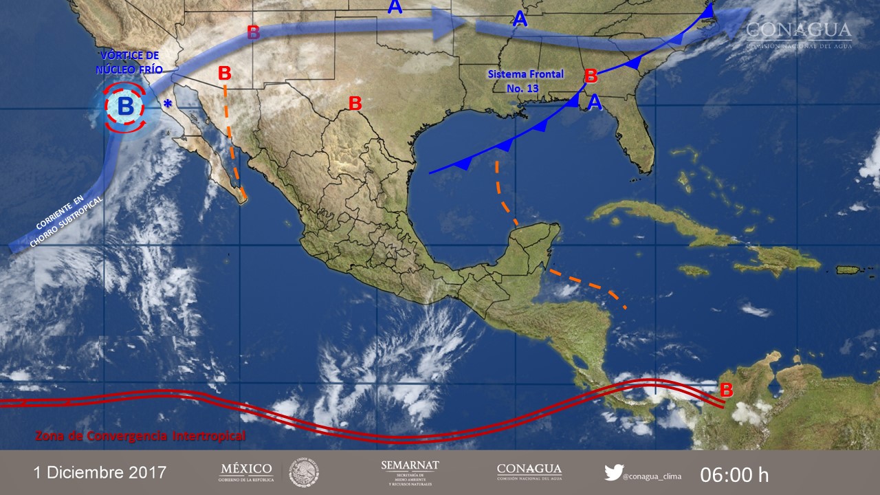 Resumen Meteorológico 01 de Diciembre 2017 El Buen Tono