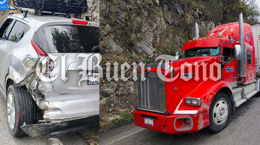 Chocan Por Alcance Tráiler Y Auto Compacto El Buen Tono 7250